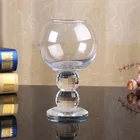 clear glass tea cup candle holder crystal tealight holder for table decoration