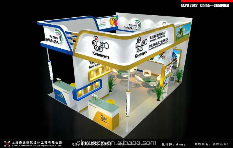 exhibition/ fair booth design and construction with good quality