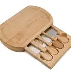 Chopping Blocks Plate Cover Wood Cheese Plate Mini Cheese Plate With Cover Bamboo Wooden Cheese Board