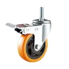 5'' 3 inch Swivel Caster 3\"" pu threaded stem swivel caster
