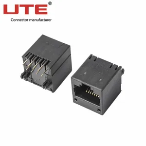 high quality rj11 4p4c modular plug jack rj45 pcb connector