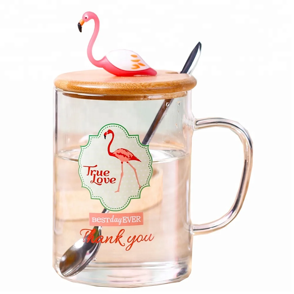 500ml Novelty Cartoon Flamingo Glass Cup with Cut - in Bamboo Lid for Christmas Gift
500ml Novelty Cartoon Flamingo Glass Cup with Cut - in Bamboo Lid for Christmas Gift