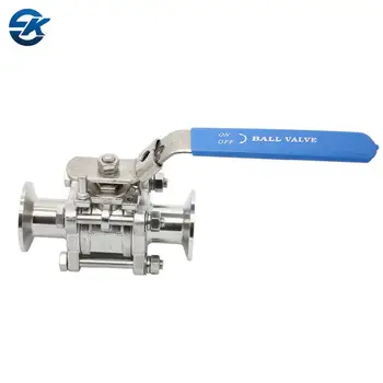 Stainless Steel Ss Ss L Food Grade Piece Tri Clamp Ball Valve