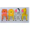 Children's table and chair set kids wooden table and chair set baby desk Giraffe lion