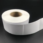 Low Price High Quality Clear Logo Design Custom Size Barcode Stickers Print Label Roll Thermal Self Adhesive Paper