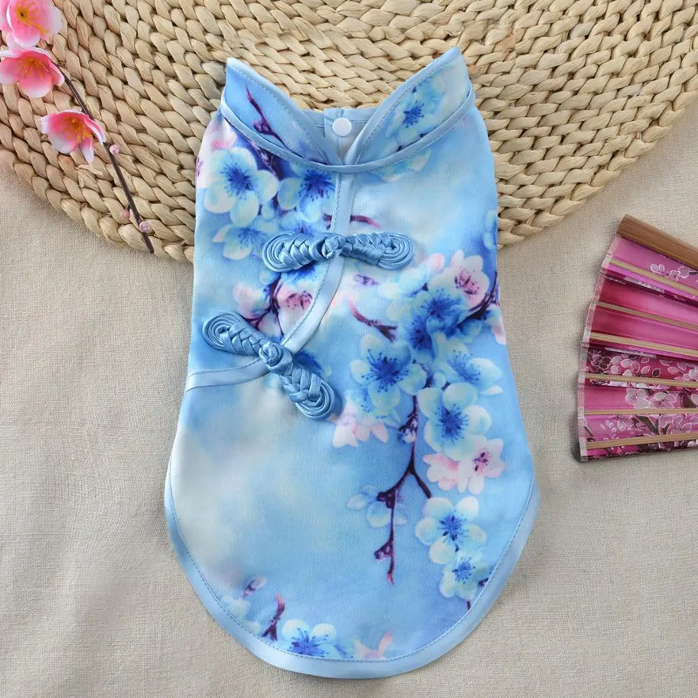Hot Selling Pet Clothes Chinese Style Summer Dog Cheongsam Dresses Teddy Pomeranian Dog Clothes, Pink/grey/blue/green/light blue
Hot Selling Pet Clothes Chinese Style Summer Dog Cheongsam Dresses Teddy Pomeranian Dog Clothes, Pink/grey/blue/green/light blue