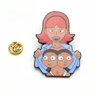 Rick and Morty funny metal enamel lapel pin collar brooch pin badges