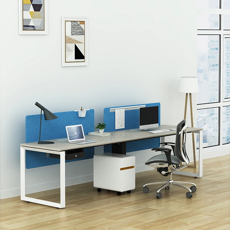 Sld Modern Style Extra Large Work Surface Two Person Workstation