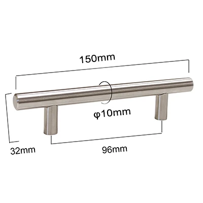 10MM Customized Brushed Stainless Steel T Bar Handle for kitchen Furniture cabinets 
10MM Customized Brushed Stainless Steel T Bar Handle for kitchen Furniture cabinets