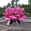 New product stainless steel peony flower sculpture wall and garden