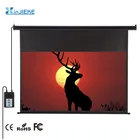 Motorized RF Remote Control Large Size Projector Screen Wall Celling Mount Electric Projection Screen