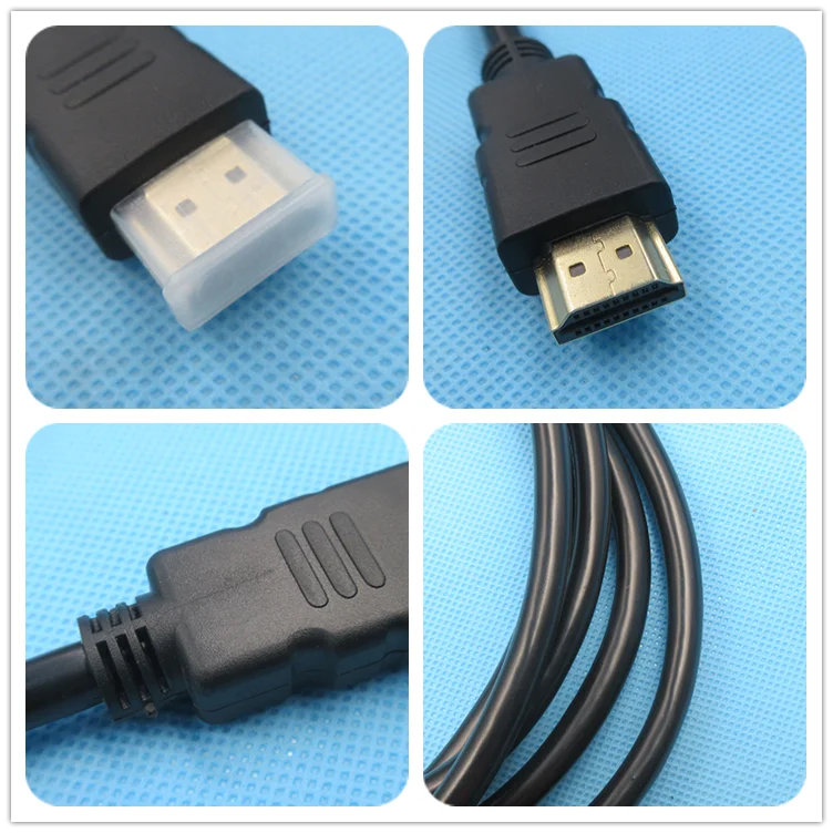 high speed black gold plated male to male HDTV hdmi cable 1.4version - ANKUX.COM