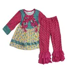 Fall And Winter Long Sleeve Boutique Clothing Sets Newborn Baby Clothes For Children's Girls