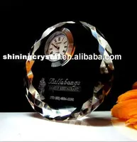 round shape cyrstal clock gift best wedding gifts souvenirs