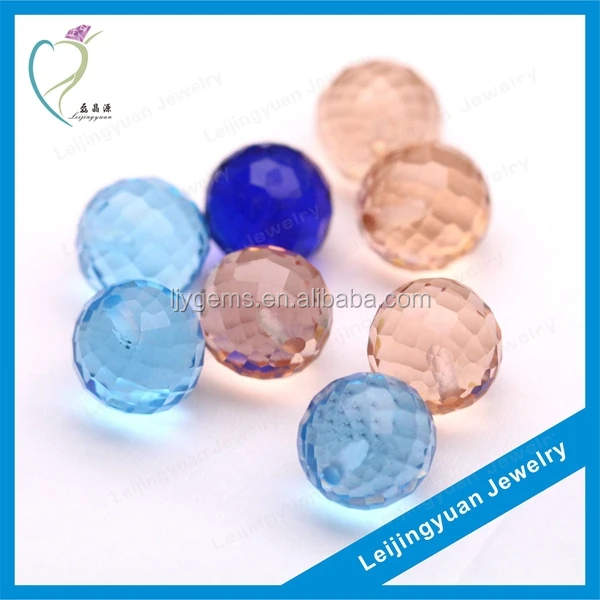 wholesale round ball colorful crystal glass beads for jewelry