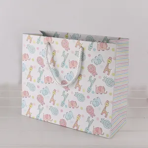 promotional colorful polka dot paper gift bags lovely cartoon