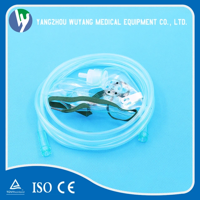 medical nebulizer nasal oxygen mask with breathing 2m tube