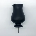 Curtain Track Qliders Plastic,Plastic Curtain Slides,Gold Lamp Finial Curtain Rod Set