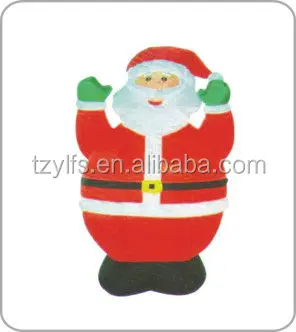 Inflatable christmas santa air power santa with led lights for indoor and outdoor use