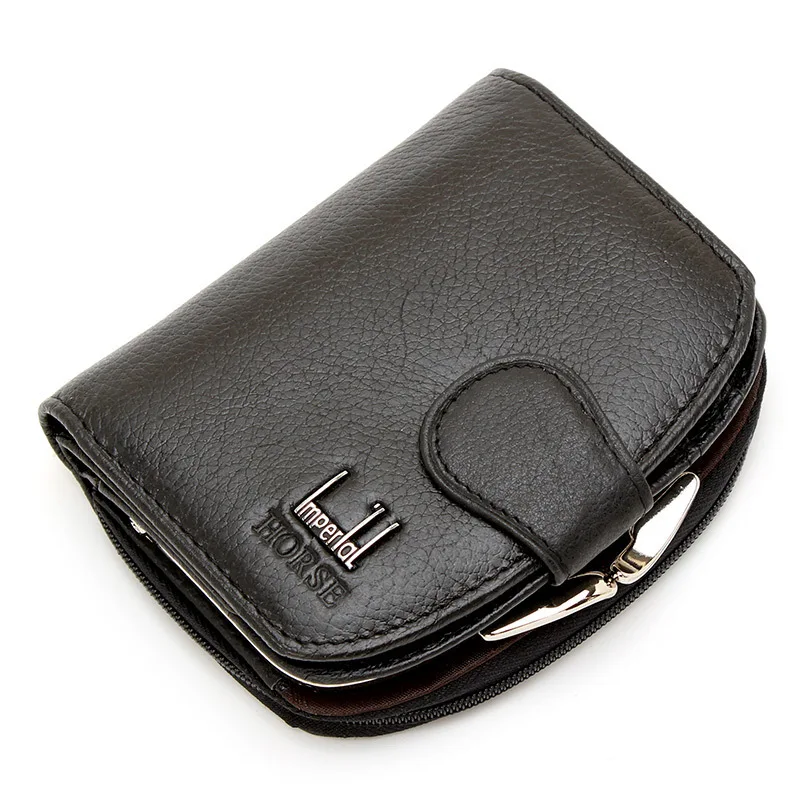 Women Coin Purses 100% Genuine Leather Wallets Cowhide Designer Clutch Famous Brand Women Clutch Ladies Short Bags Monederos