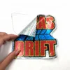 Die cut custom hologram sticker printing vinyl adhesive label bumper sticker glitter sticker