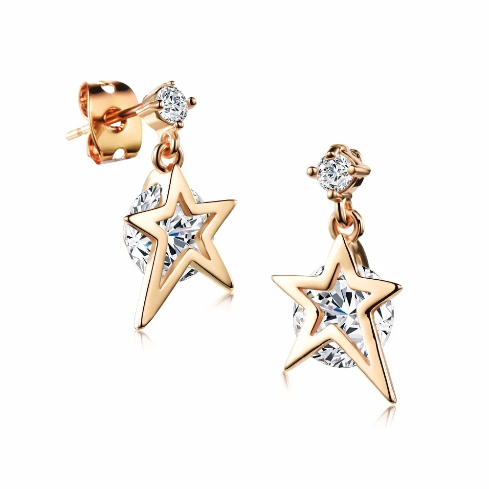Latest design earrings woman jewelry gold earring for young girls