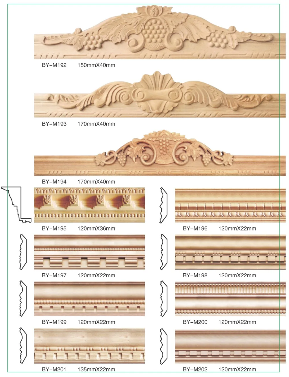 Carved Wooden Moulding For Furniture Cabinet Trim Buy Carved