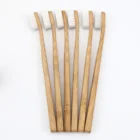 rectangle shape handle biodegradable eco bamboo toothbrush with ultra soft 0.10mm Nylon612 bristles BPA free BA023