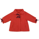 H4151/Autumn Winter Wool Coat for Girls Outwear kids Girls Coat Bowknot Kids Jacket Children Clothes New Fashion cloak