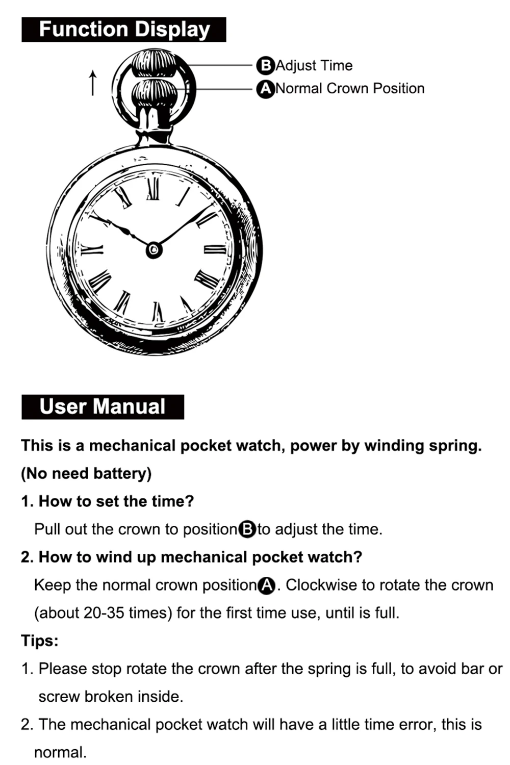 YISUYA Fob Hand Winding Mechanical Pendant Pocket Watch Vintage Retro Mini Clock Women Men Children for Christmas Gift Clock  (15)