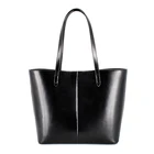 Factory custom large capacity genuine leather sling bag women shopper tote bags women handbags shoulder