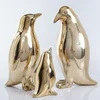 New arrival pure copper crafts bronze penguin products sculpture brass material for home decor
