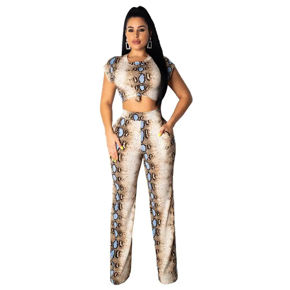 snake skin crop top sexy pants 2 piece set summer autumn women tracksuits fashion female sets Y11796
snake skin crop top sexy pants 2 piece set summer autumn women tracksuits fashion female sets Y11796