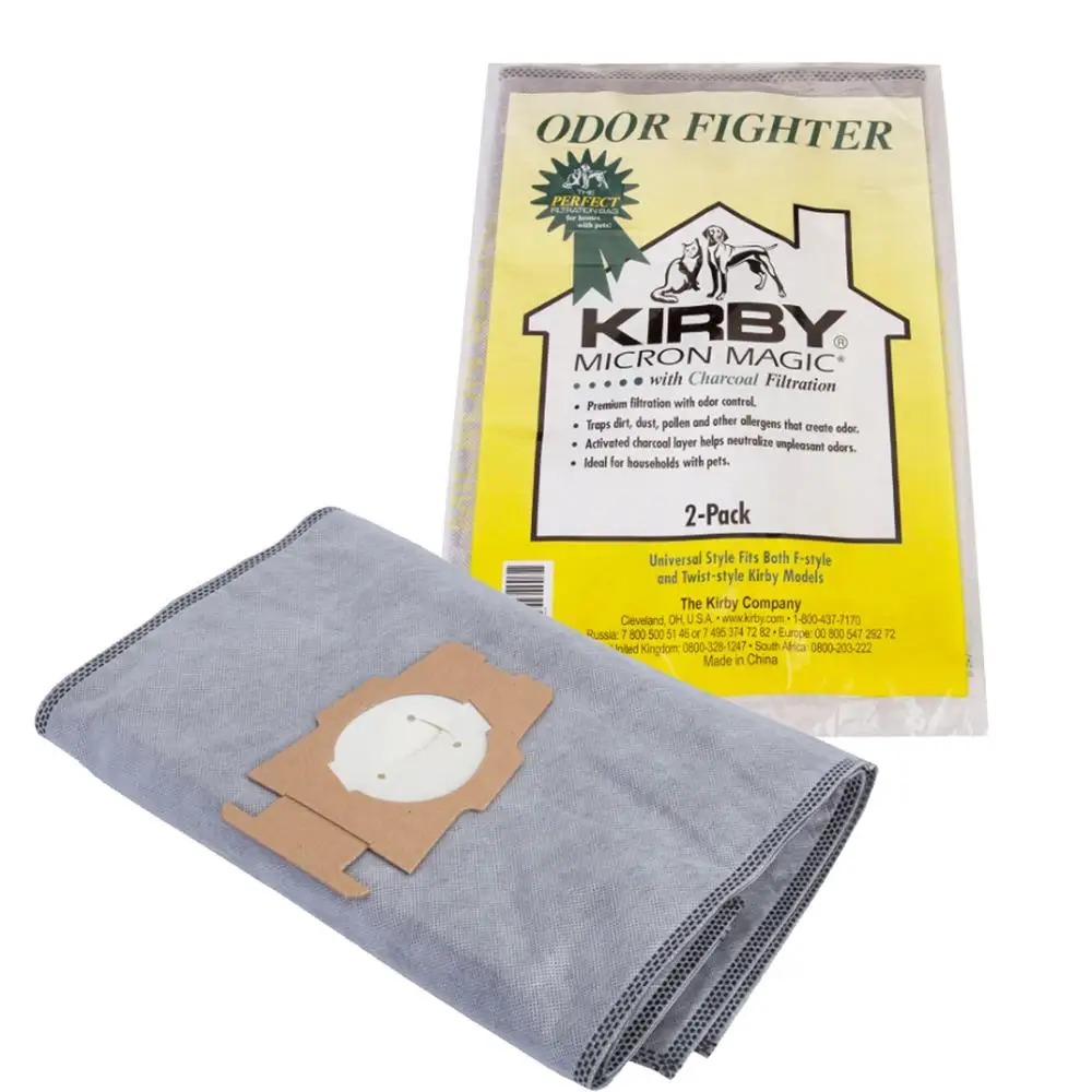 Replacement for kirby odor fighter bags with active charcoal and yellow print 202816 T style Vacuum Cleaner Bag, White non-woven
Replacement for kirby odor fighter bags with active charcoal and yellow print 202816 T style Vacuum Cleaner Bag, White non-woven
