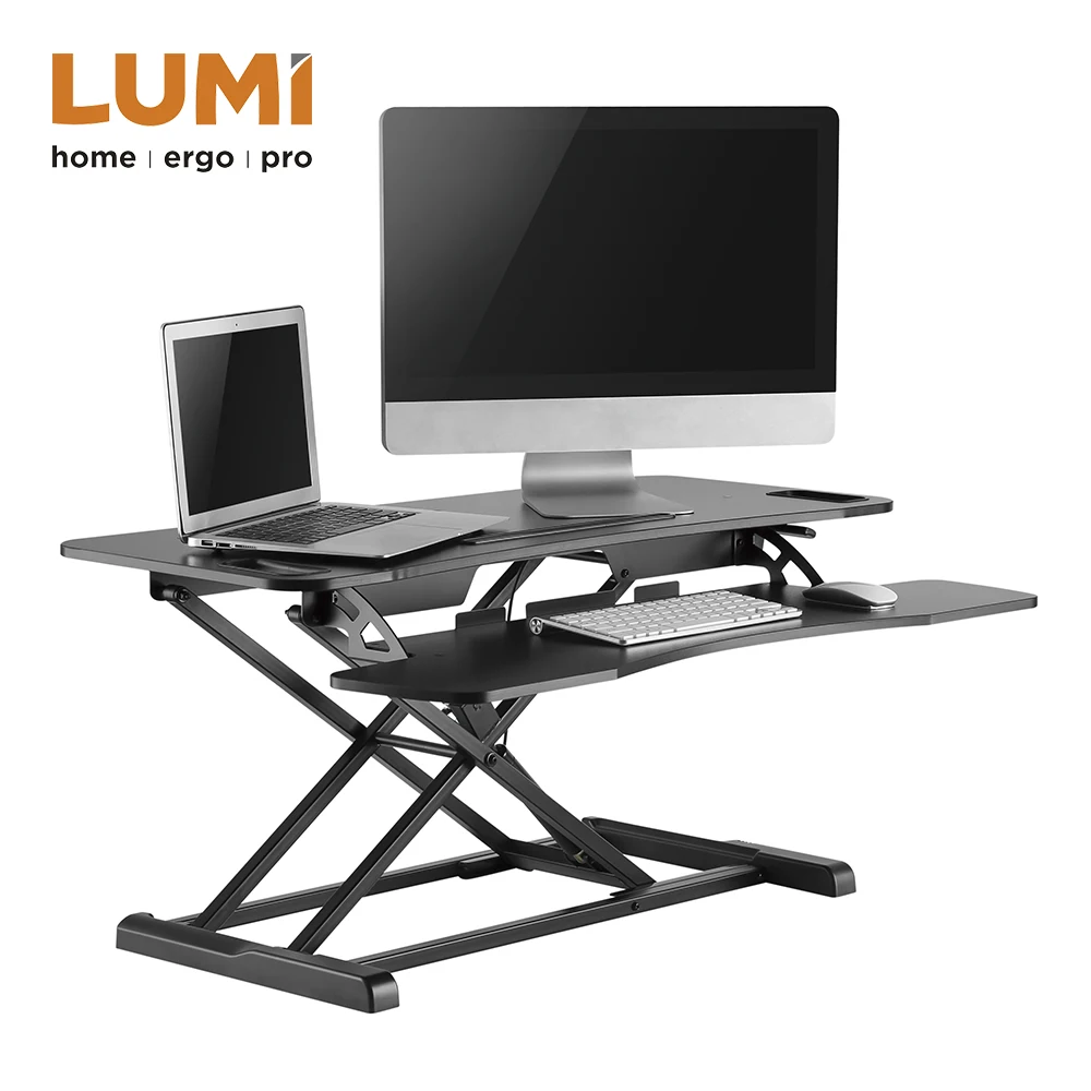 Lumi Large Surface Sit Stand Desktop Office Height Adjustable