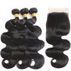 Grade 10A Indian Loose Wave Virgin Hair 100% Human Hair Bundles 4Pcs 8-30 Inch Raw Indian Wavy Hair Weave Natural Black