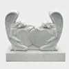 Custom Design angel heart headstone monument tombstone