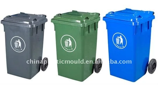 high quality outdoor 660l plastic trash bin with