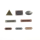 Zinc Alloy Custom Handbags Clothing Engraved Logo Metal Tags for Bags