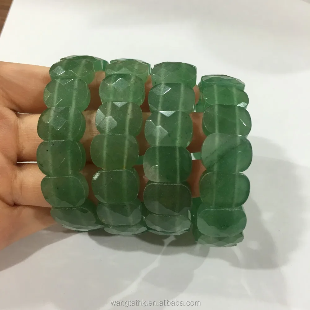 supply gem stone faced bracelet/cutting bangle