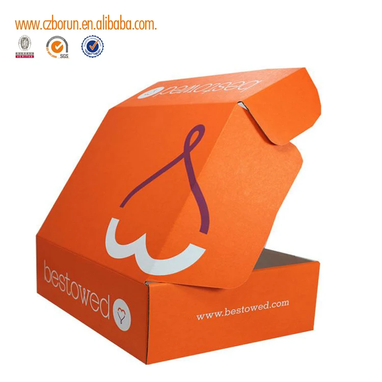 source black color printed corrugated carton  box