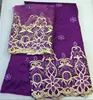 Embroidery flower design lace fabric african george lace fashion silk lace on sale