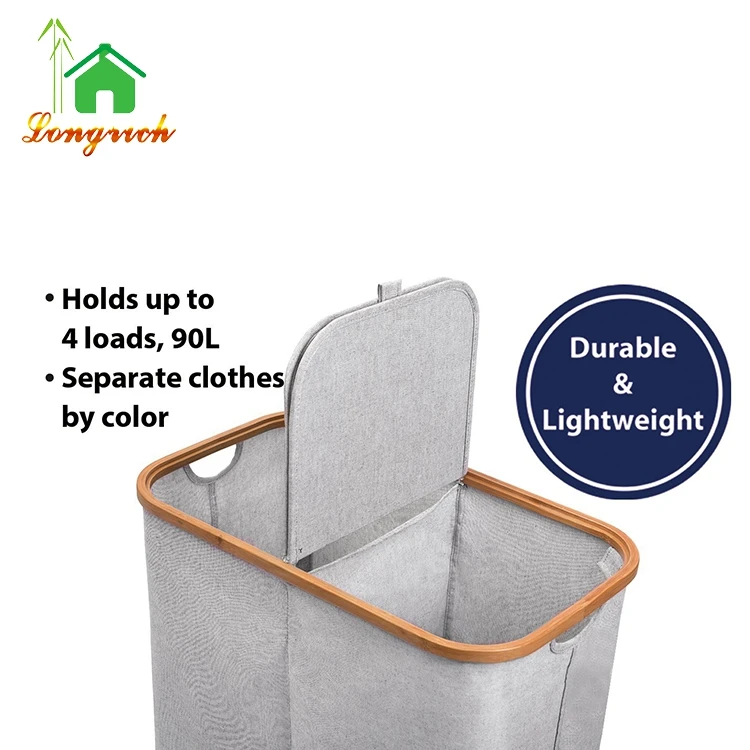 foldable bamboo storage boxes clothes ring baskets wholesale