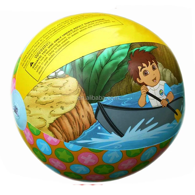 printed beach balls