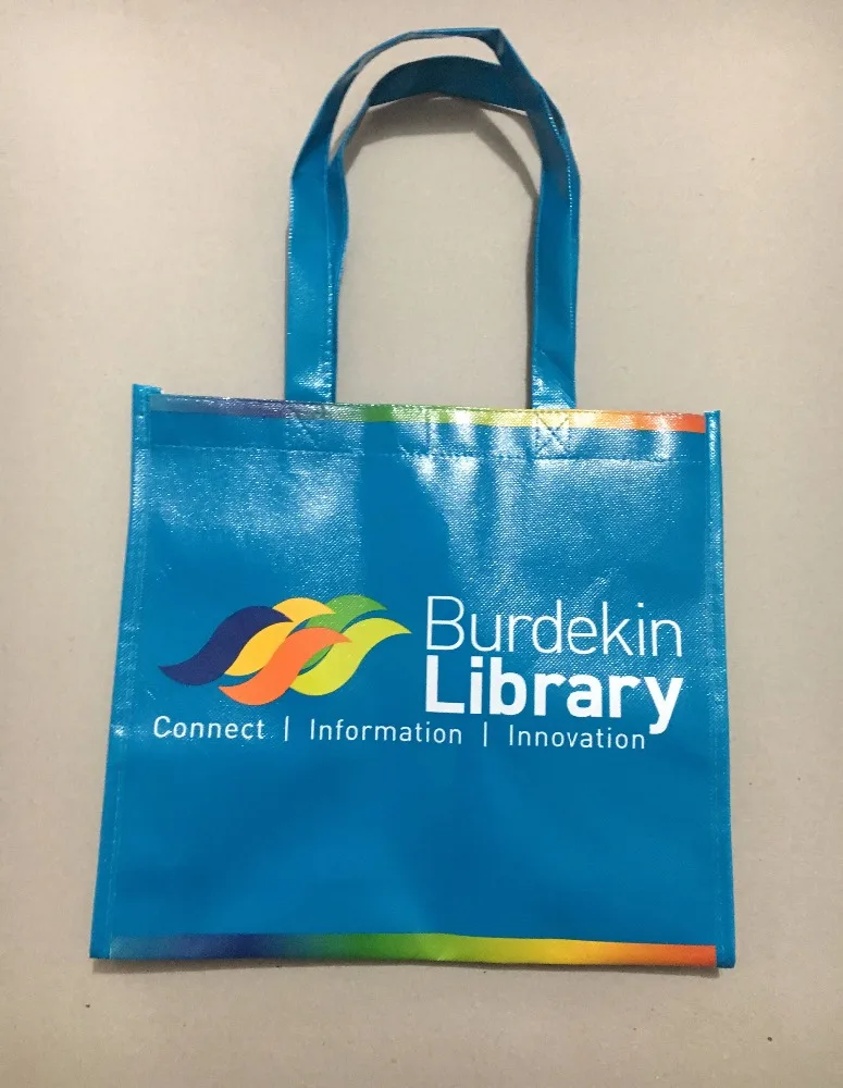 custom reusable laser laminated non woven shopping bag