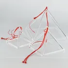 HF Clear Crystal Quartz pyramids Glass For Sound Therapy For Meditation