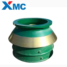 Manganese Steel cone crusher parts stone crusher concave bowl liner mantle for Metso HP500 Cone