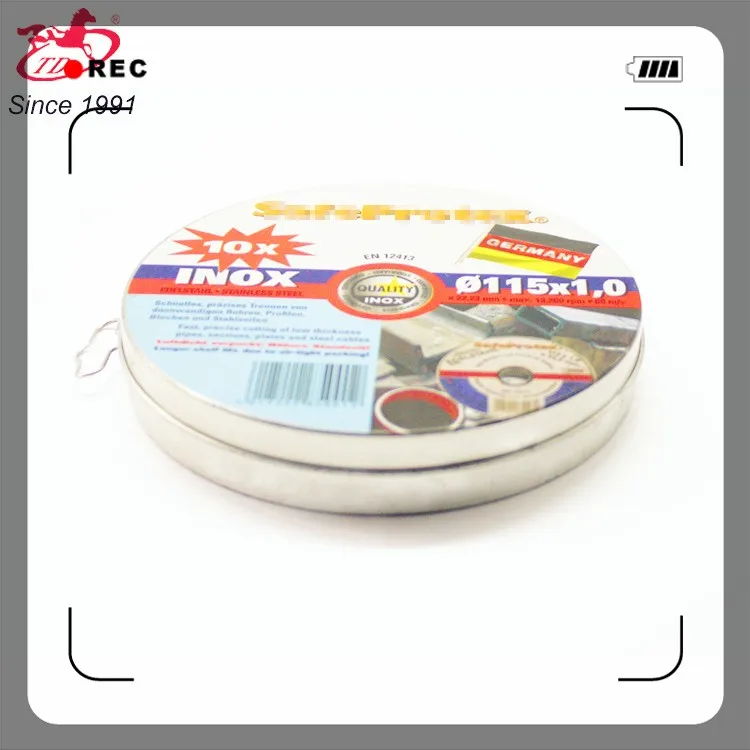 small round cd and dvd tin box