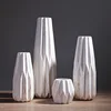 Wholesale 4-pieces Inspired Tall Porcelain Marble Folded Bud Vase for Resturant Center pieces