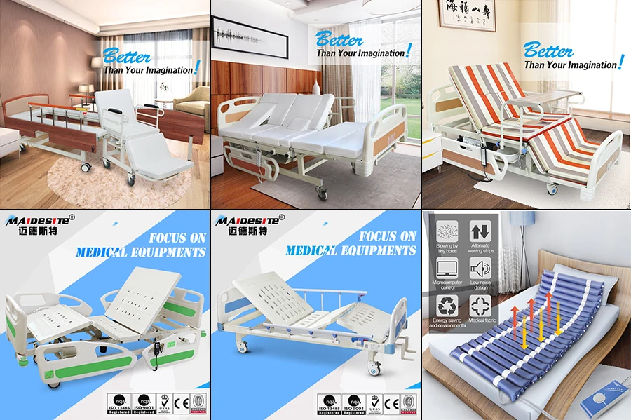 M08 Adjustable Three Functions Hospital Bed For Elderly , Sale To